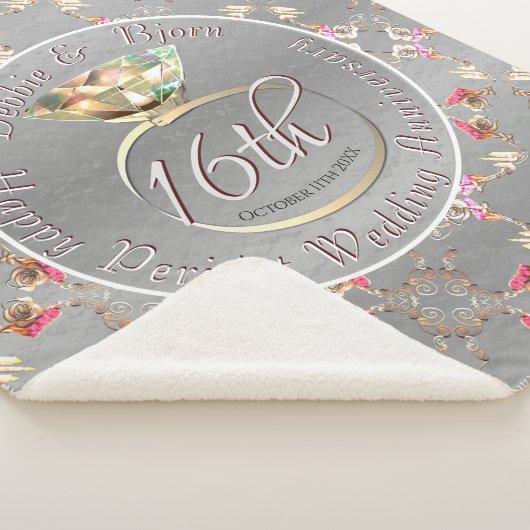 16周年記念結婚ワックス、ペリドット&サティティ シェルパブランケット (3/4)