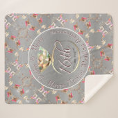 16周年記念結婚ワックス、ペリドット&サティティ シェルパブランケット (正面(横))