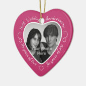16周年記念結婚写真 セラミックオーナメント (左)
