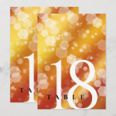 16周年 23周年 トパーズ 結婚記念日 おしゃれ 招待状 (正面/裏面)