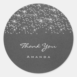 16回目のウェディング ブライダル グレー クラフトに感謝 ラウンドシール