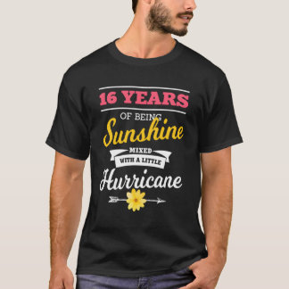 16年の太陽の光と小さなハリケーンの混合 Tシャツ
