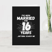 16年目の結婚記念日 面白いプレゼント カード (正面)
