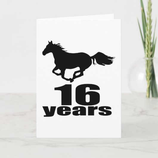 16年誕生日デザイン カード (正面)