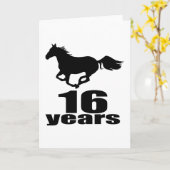 16年誕生日デザイン カード (黄色い花)