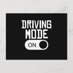 16年間の新しい運転免許証の運転モード ポストカード