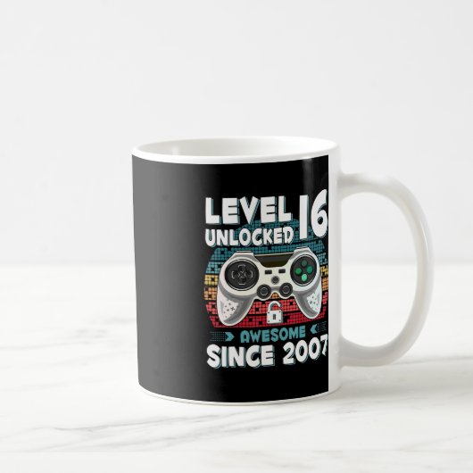 16年BDayソンボーイおもしろいゲーマー16th 16歳誕生 コーヒーマグカップ (右)