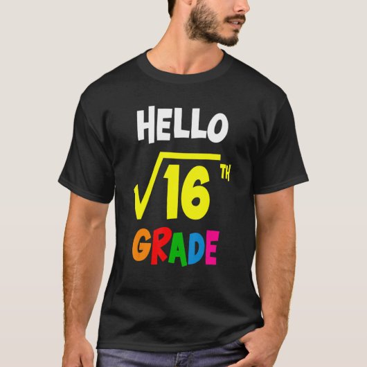 16新学期4級の平方根 Tシャツ (正面)