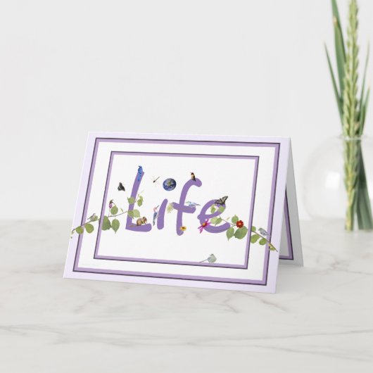 #16日楽しむの'プレゼント'ハッピーバースデー カード (正面)