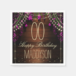 16日18日21日30日40日50日60日誕生日 スタンダードカクテルナプキン