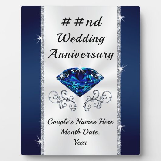 16日・65日・22日結婚記念ギフト フォトプラーク (正面)