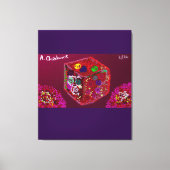 16本のバラの箱 キャンバスプリント (正面)