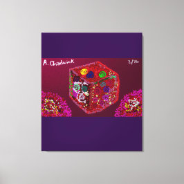 16本のバラの箱 キャンバスプリント