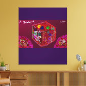 16本のバラの箱 キャンバスプリント (インサイチュ (リビング))