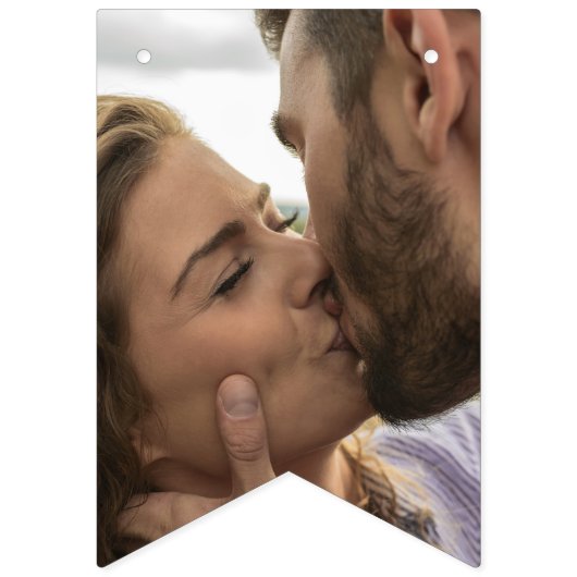 16枚の写真でお祝いをカスタマイズ バンティングフラッグ (第1の旗)