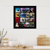 16枚の写真で簡単に独自のフォトアートを作成 ポスター (キッチン)