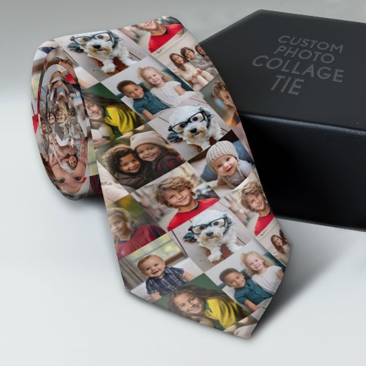 16枚の写真カスタムでフォトコラージュを作成 ネクタイ