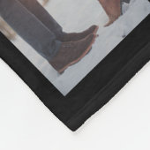 16枚の写真コラージュはあなたを月と背中に愛 フリースブランケット (角)