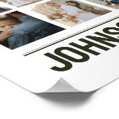 16枚の写真コラージュ ファミリー ウェディング ピクチャーズ 記念品 ポスター (角)