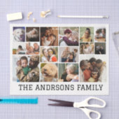 16枚の写真ティッシュペーパー 薄葉紙 (クラフト)