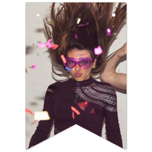 16枚の写真バナー パーティー フラッグス バンティングフラッグ (第2の旗)