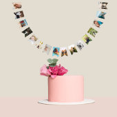 16枚の写真パーソナライズされた家族の束 バンティングフラッグ