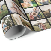16枚パーソナライズされたのコラージュ ラッピングペーパー (ロールコーナー)