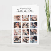 16枚モダン折り葬式プログラム プログラム (正面)