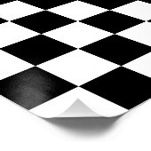 16枚16枚のボ市松模様にードチェスボード ポスター (コーナー)