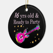 16歳でパーティー セラミックオーナメント (左)