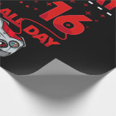 16歳のゲーマー・ボーイ16位の完璧な誕生日ゲーム ラッピングペーパー (角)