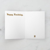 16歳のレーシングカー誕生日カード カード (内部)