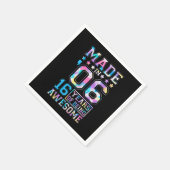 16歳の女の子のプレゼント16th誕生日パーティーBor スタンダードカクテルナプキン (角)