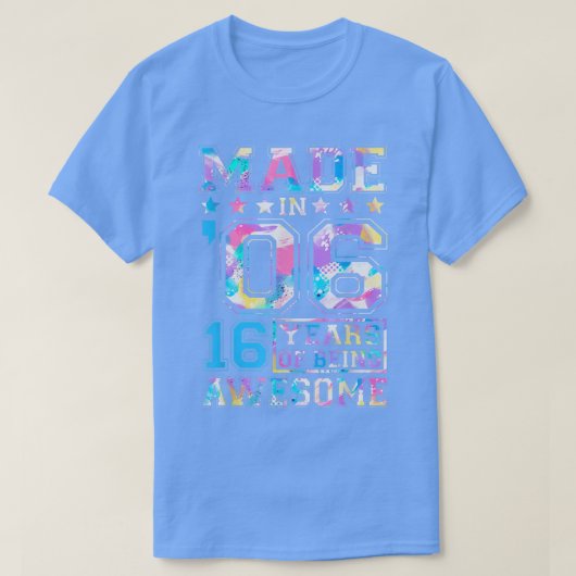 16歳の女の子のプレゼント16th誕生日パーティーBor Tシャツ (デザイン正面)
