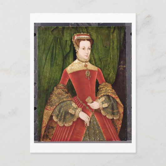 16歳の女性のポートレート ポストカード (正面)