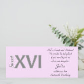16歳の特別な誕生日パーティー XVI スウィート16 招待状 (スタンド正面)