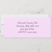 16歳の特別な誕生日パーティー XVI スウィート16 招待状 (裏面)