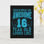 16歳の素晴らし16誕生日 カード (黄色い花)