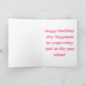 16歳の誕生日おめでとうカード サンキューカード (内部)