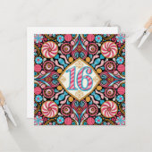 16歳の誕生日おめでとう カード (正面/裏面インサイチュ)