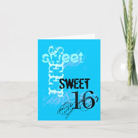 16歳の誕生日おめでとう カード (正面)