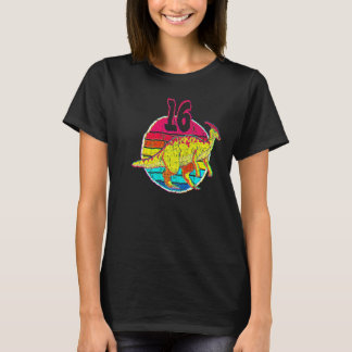 16歳の誕生日おめでとう パラサウロロフス ファミリーマッチング Tシャツ