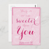 16歳の誕生日おめでとう ポストカード (正面/裏面)