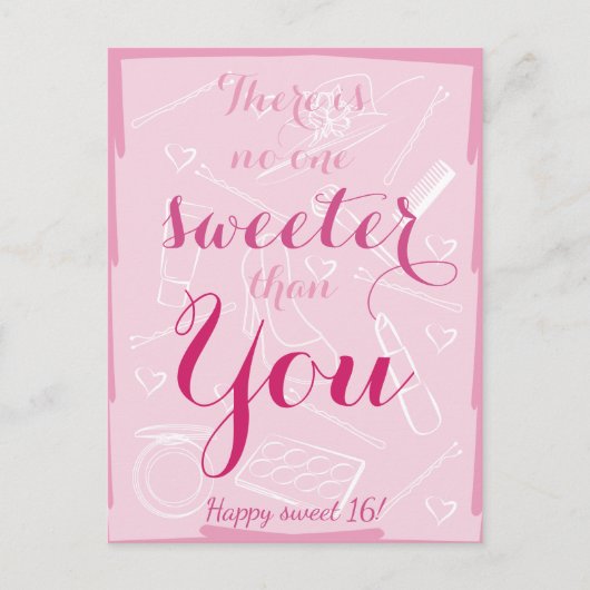 16歳の誕生日おめでとう ポストカード (正面)