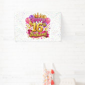 16歳の誕生日おめでとう 横断幕 (インサイチュ)