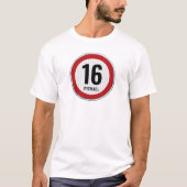 16歳の誕生日おめでとう Tシャツ (正面)