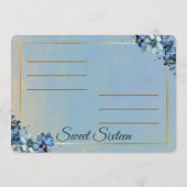 16歳の誕生日お礼カード 招待状 (裏面)