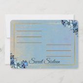 16歳の誕生日お礼カード 招待状 (裏面)