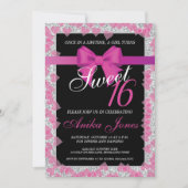 16歳の誕生日のお祝い 招待状 (正面)