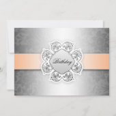 16歳の誕生日のお祝い 招待状 (正面)